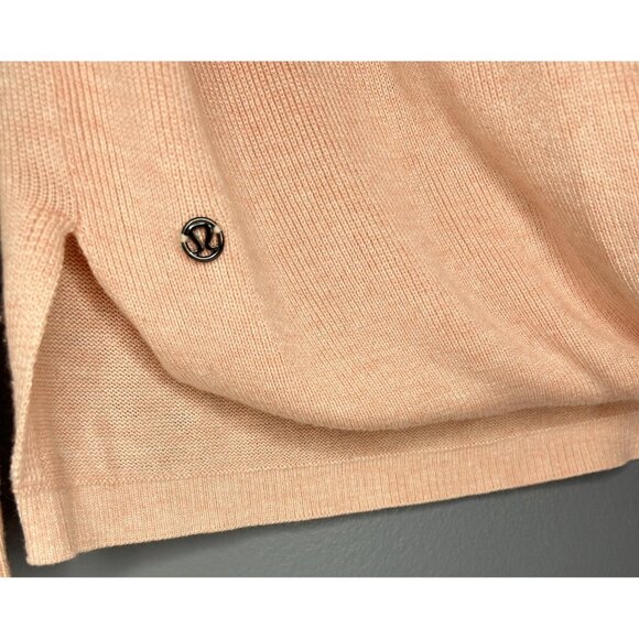 Lululemon Bring It Backbend Sweater Womens 4 Small Pink Open Back Drape Boolux - Picture 8 of 11